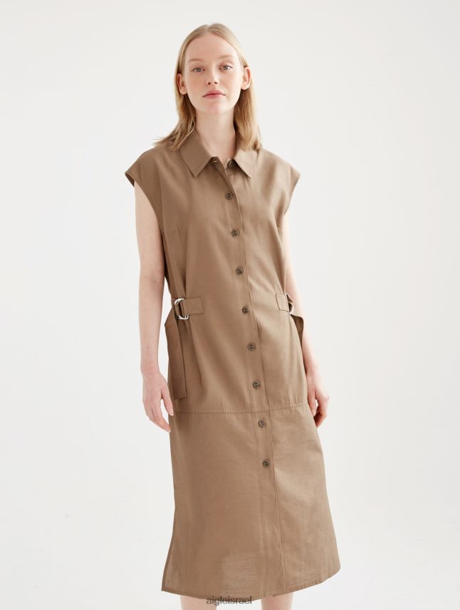 נשים קָפּוּצִ'ינוֹ Aigle שמלת מידי מכופתרת מצוידת בגדים 8V6ZVZ535