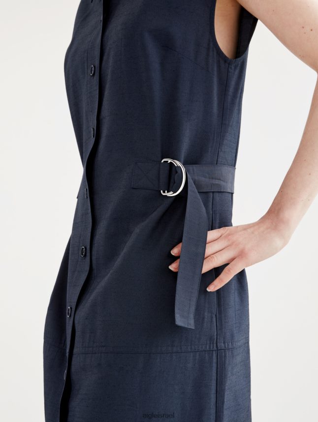 נשים אימפריה Aigle שמלת מידי מכופתרת מצוידת בגדים 8V6ZVZ536