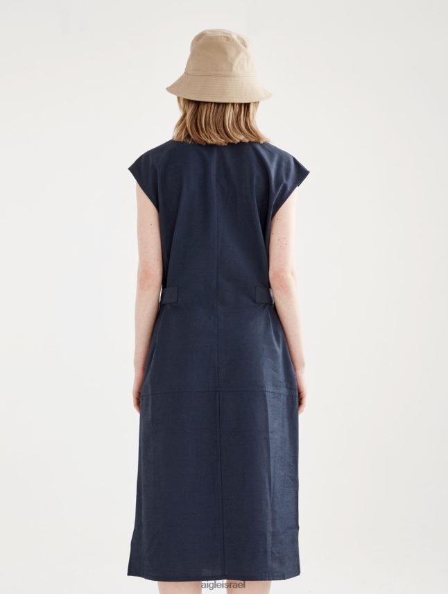 נשים אימפריה Aigle שמלת מידי מכופתרת מצוידת בגדים 8V6ZVZ536