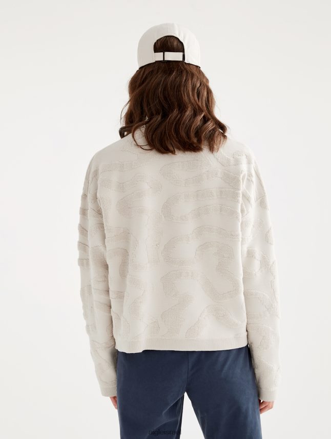 נשים צוֹבֶל Aigle מגשר עם צווארון צווארון עם ג'קארד מעוקם בגדים 8V6ZVZ542