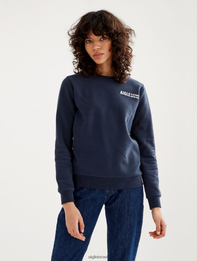 נשים אימפריה Aigle סווטשירט צווארון מוברש עם הדפס חזה בגדים 8V6ZVZ545