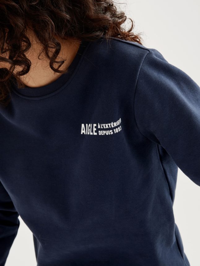 נשים אימפריה Aigle סווטשירט צווארון מוברש עם הדפס חזה בגדים 8V6ZVZ545