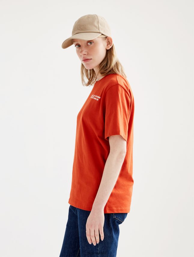 נשים גוג'י Aigle חולצת טריקו עם צווארון כותנה אורגנית בגדים 8V6ZVZ546