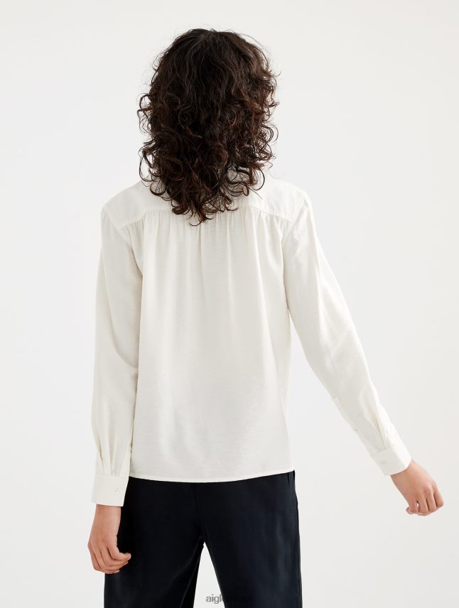 נשים לאט Aigle חולצה עם שרוולים ארוכים אסוף בכתפיים בגדים 8V6ZVZ559