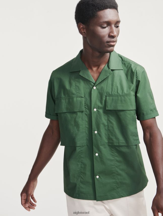 גברים בוטני Aigle חולצה צבאית עם שרוול קצר בגדים 8V6ZVZ56