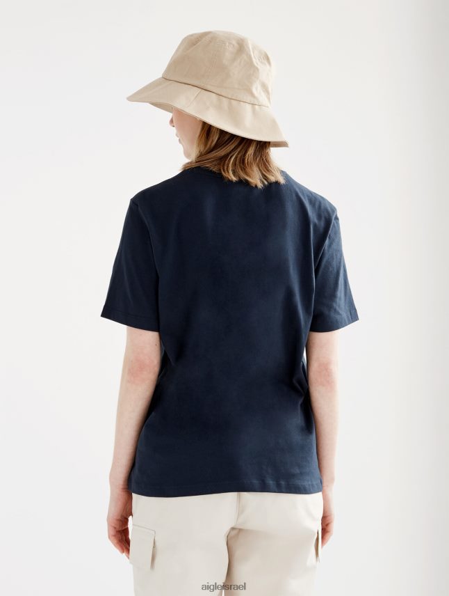 נשים אימפריה Aigle חולצת טריקו עם צווארון כותנה אורגנית בגדים 8V6ZVZ571