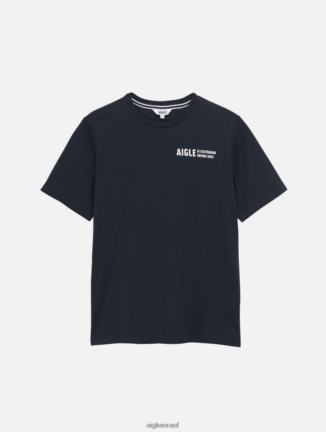 נשים אימפריה Aigle חולצת טריקו עם צווארון כותנה אורגנית בגדים 8V6ZVZ571