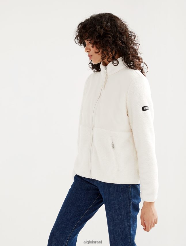 נשים לאט אני Aigle מעיל צמר נעים של שרפה עם רוכסן מלא בגדים 8V6ZVZ577