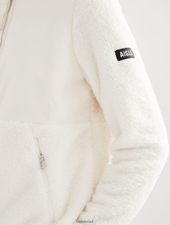 נשים לאט אני Aigle מעיל צמר נעים של שרפה עם רוכסן מלא בגדים 8V6ZVZ577