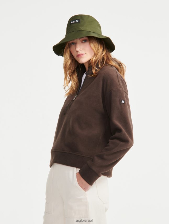 נשים קקאו Aigle פליס עם צווארון בגדים 8V6ZVZ585