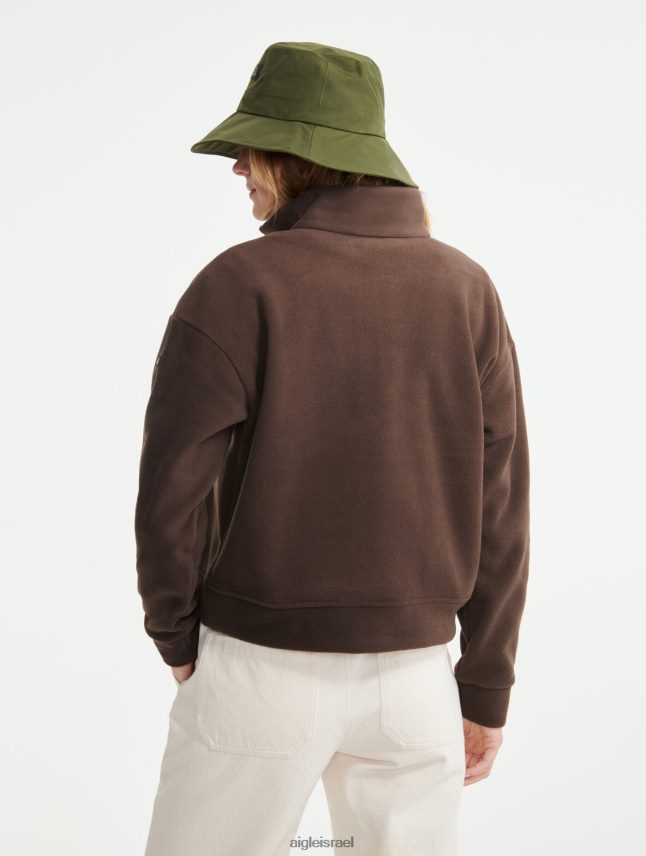 נשים קקאו Aigle פליס עם צווארון בגדים 8V6ZVZ585