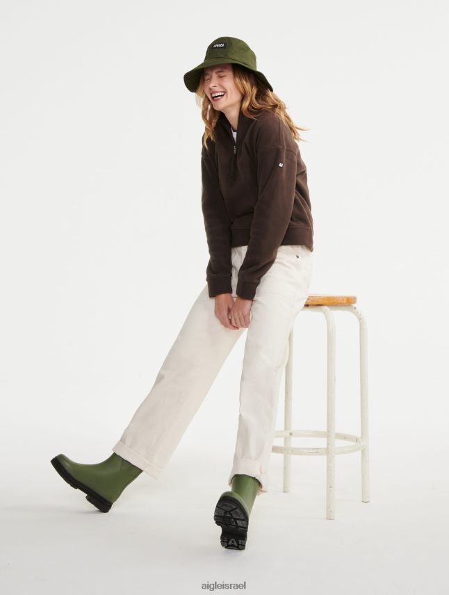 נשים קקאו Aigle פליס עם צווארון בגדים 8V6ZVZ585