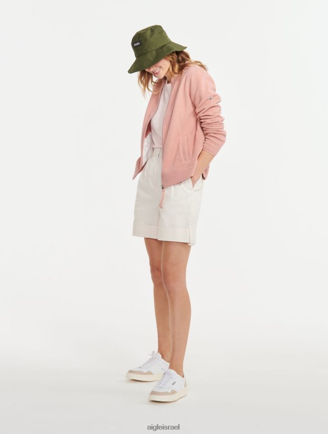 נשים ורד ערפילי Aigle צמר צוואר צוואר רוכסן בגדים 8V6ZVZ589