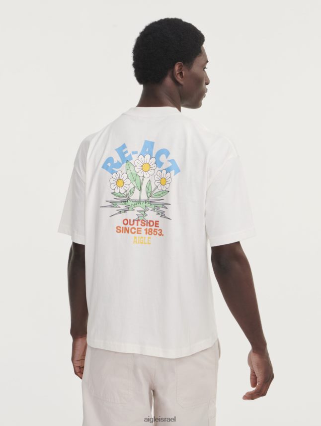 גברים לאט Aigle חולצת טריקו עם צווארון צווארון מודפס בגדים 8V6ZVZ5