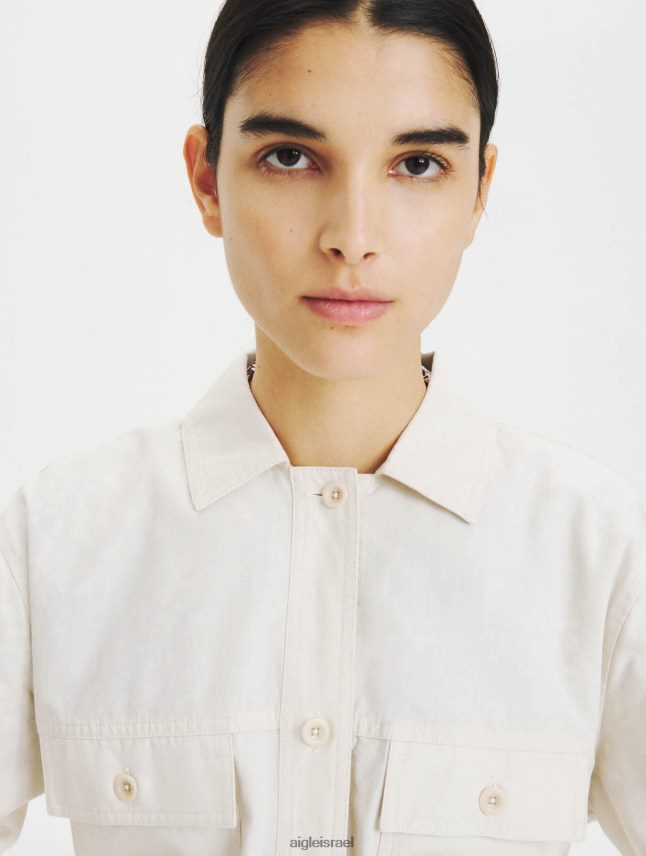 נשים ביסק Aigle חולצת כותנה וטנסל בגדים 8V6ZVZ616