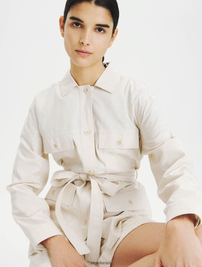 נשים ביסק Aigle חולצת כותנה וטנסל בגדים 8V6ZVZ616