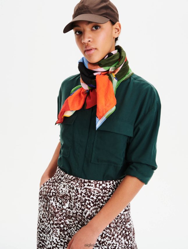 נשים ירוק Aigle חולצת אוברסייז בגדים 8V6ZVZ625