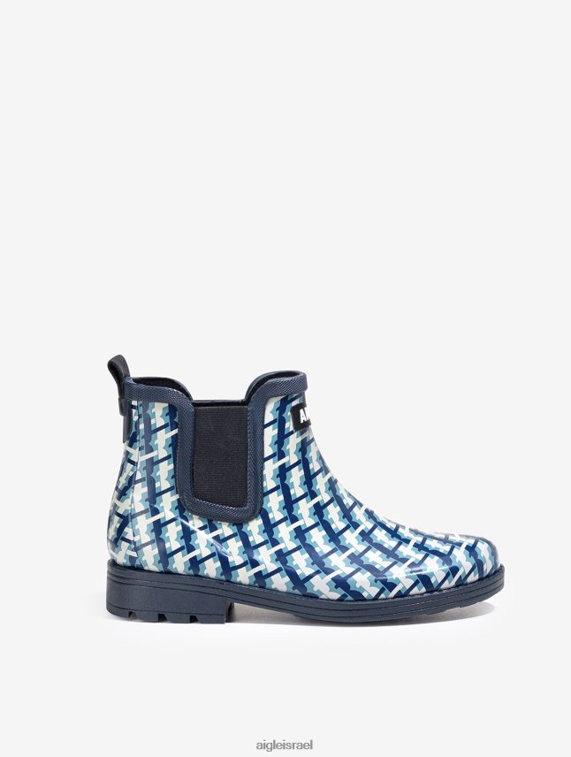 נשים מונוגרמה Aigle גרסה מודפסת של מגף הגשם בהשראת סוסים מגפיים 8V6ZVZ632