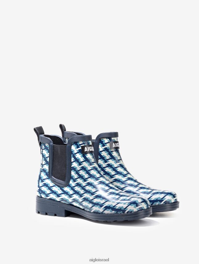 נשים מונוגרמה Aigle גרסה מודפסת של מגף הגשם בהשראת סוסים מגפיים 8V6ZVZ632