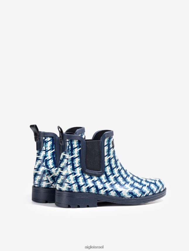 נשים מונוגרמה Aigle גרסה מודפסת של מגף הגשם בהשראת סוסים מגפיים 8V6ZVZ632