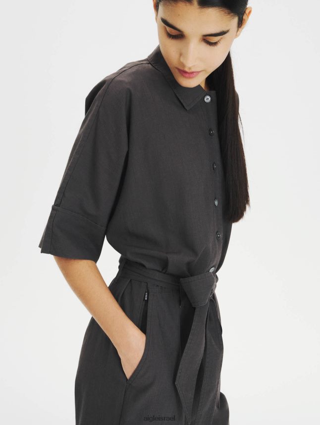 נשים פחמן Aigle סרבל כותנה וטנסל בגדים 8V6ZVZ636