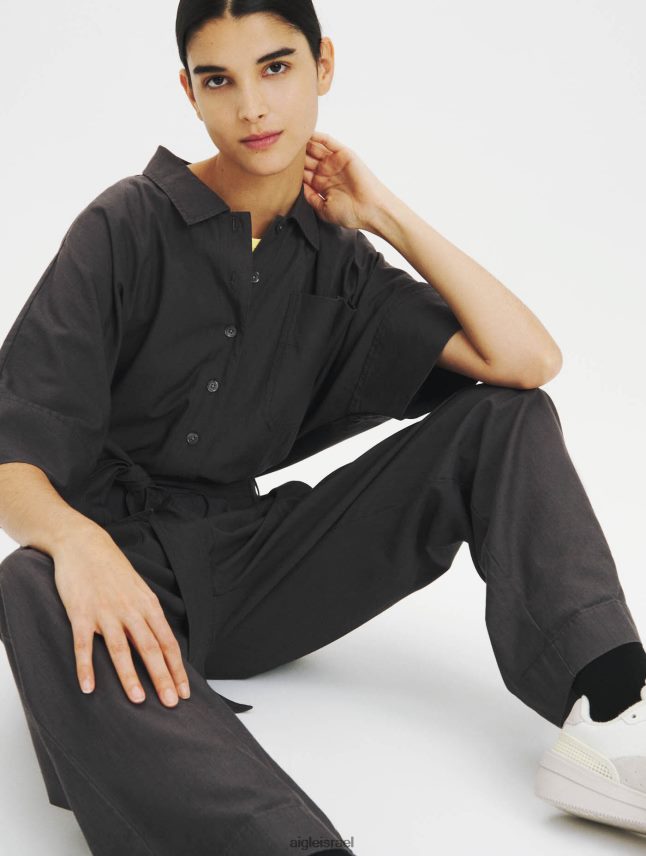 נשים פחמן Aigle סרבל כותנה וטנסל בגדים 8V6ZVZ636