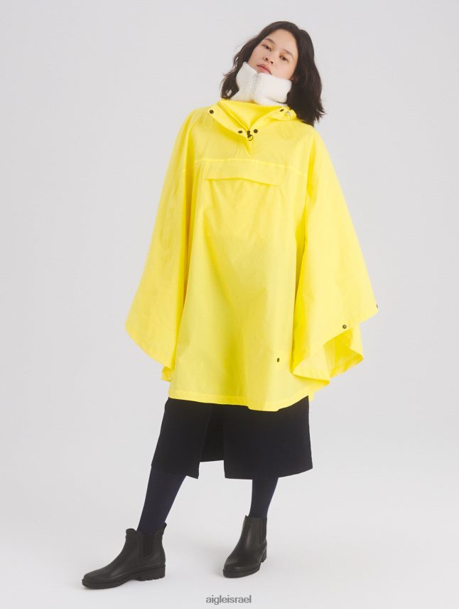 נשים נוּרִית צְהוּבָּה Aigle פונצ'ו עמיד למים לרוכבי אופניים בגדים 8V6ZVZ665