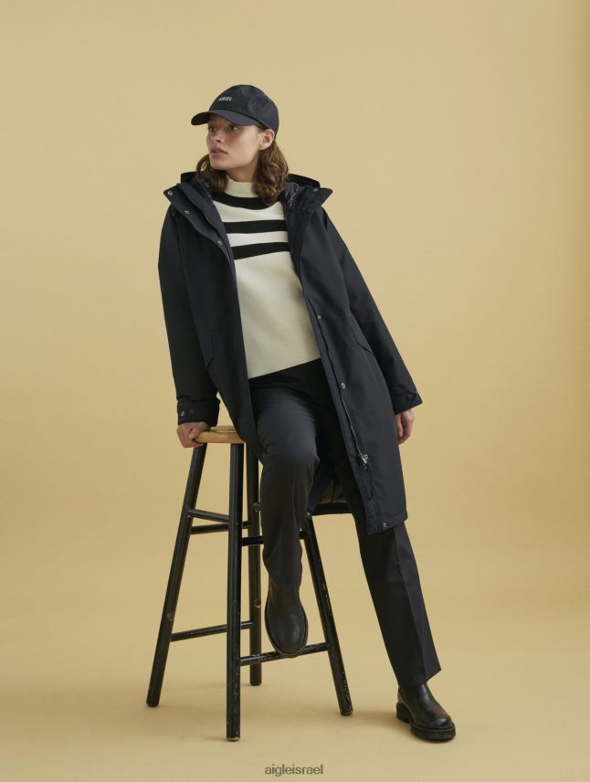 נשים נואר Aigle פארקה חם מאוד גור-טקס בגדים 8V6ZVZ675