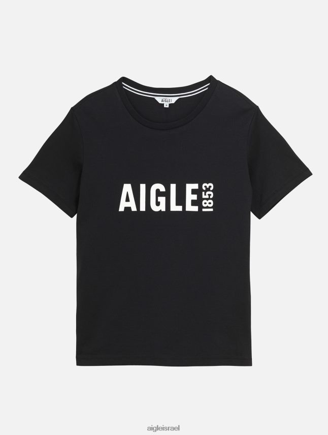 גברים נואר Aigle חולצת טריקו פירטקס עם צווארון צווארון מודפס בגדים 8V6ZVZ69