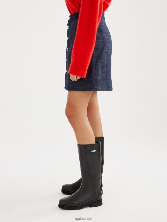 נשים דֵנִים Aigle תוצרת צרפת חצאית ג'ינס קצרה בגדים 8V6ZVZ703