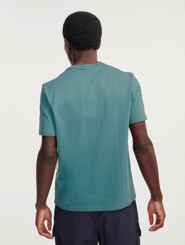 גברים הידרו Aigle חולצת טריקו פירטקס עם צווארון צווארון מודפס בגדים 8V6ZVZ70