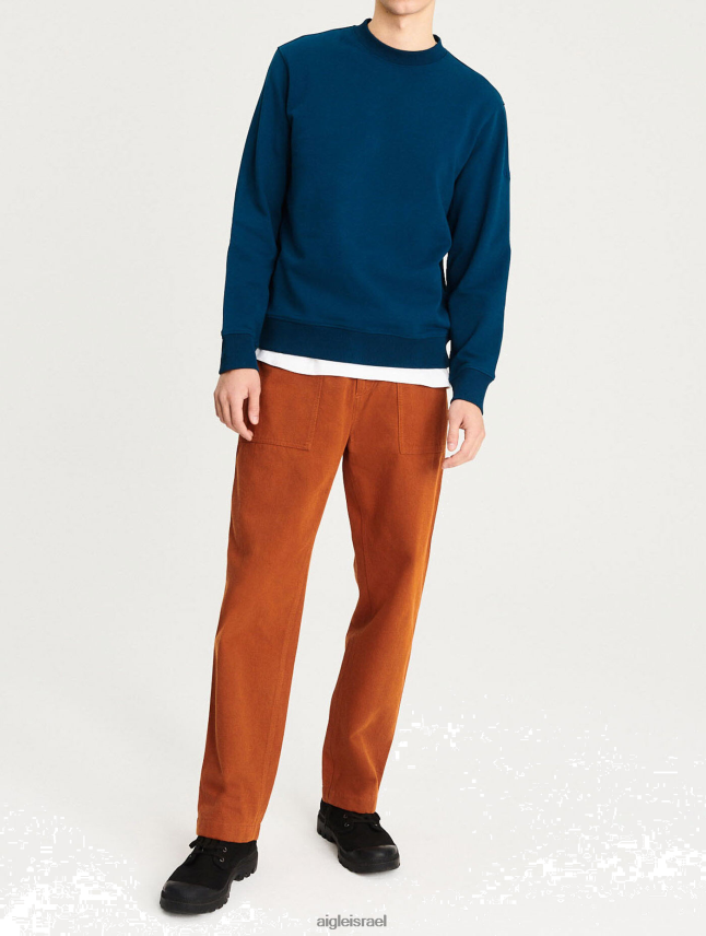 גברים ימית Aigle סווטשירט עם צווארון כותנה אורגנית בגדים 8V6ZVZ74