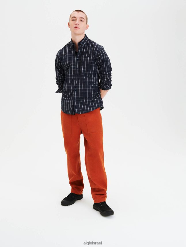 גברים אימפריה צ' Aigle חולצה משובצת בגדים 8V6ZVZ77