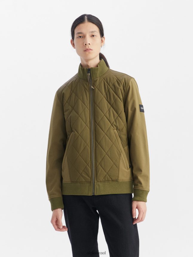 גברים קאקי Aigle ז'קט מחומרים מעורבים בגדים 8V6ZVZ93