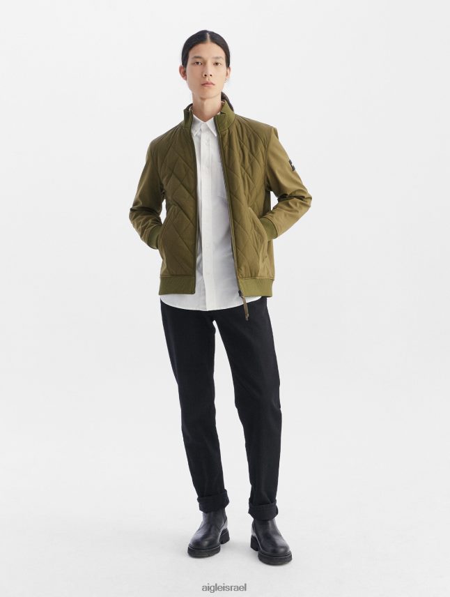 גברים קאקי Aigle ז'קט מחומרים מעורבים בגדים 8V6ZVZ93