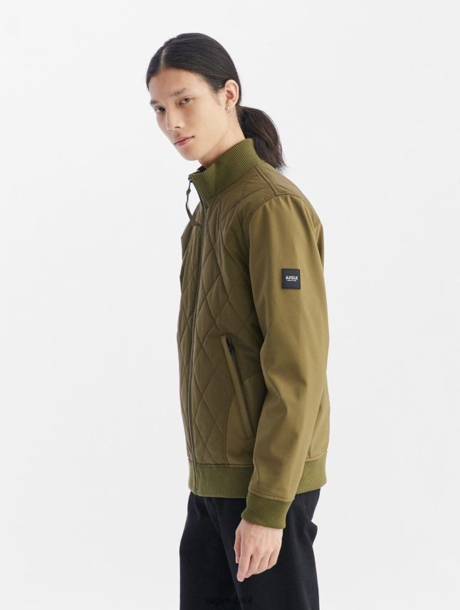 גברים קאקי Aigle ז'קט מחומרים מעורבים בגדים 8V6ZVZ93