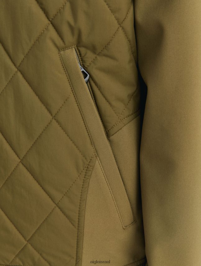 גברים קאקי Aigle ז'קט מחומרים מעורבים בגדים 8V6ZVZ93