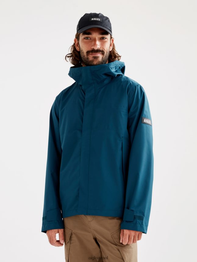 גברים כחול סערה Aigle מעיל קפוצ'ון קצר מסוג mtd בגדים 8V6ZVZ209