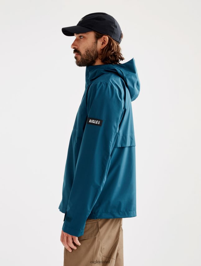 גברים כחול סערה Aigle מעיל קפוצ'ון קצר מסוג mtd בגדים 8V6ZVZ209