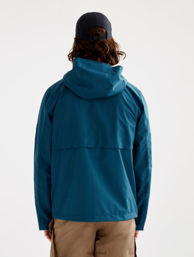 גברים כחול סערה Aigle מעיל קפוצ'ון קצר מסוג mtd בגדים 8V6ZVZ209