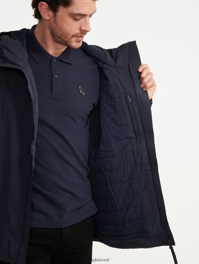 גברים אימפריה Aigle מעיל קפוצ'ון דופונט סורונה באורך בינוני קפוצ'ון mtd בגדים 8V6ZVZ216