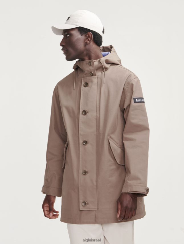 גברים קָפּוּצִ'ינוֹ Aigle פארקה mtd עם קפוצ'ון באורך בינוני בגדים 8V6ZVZ222