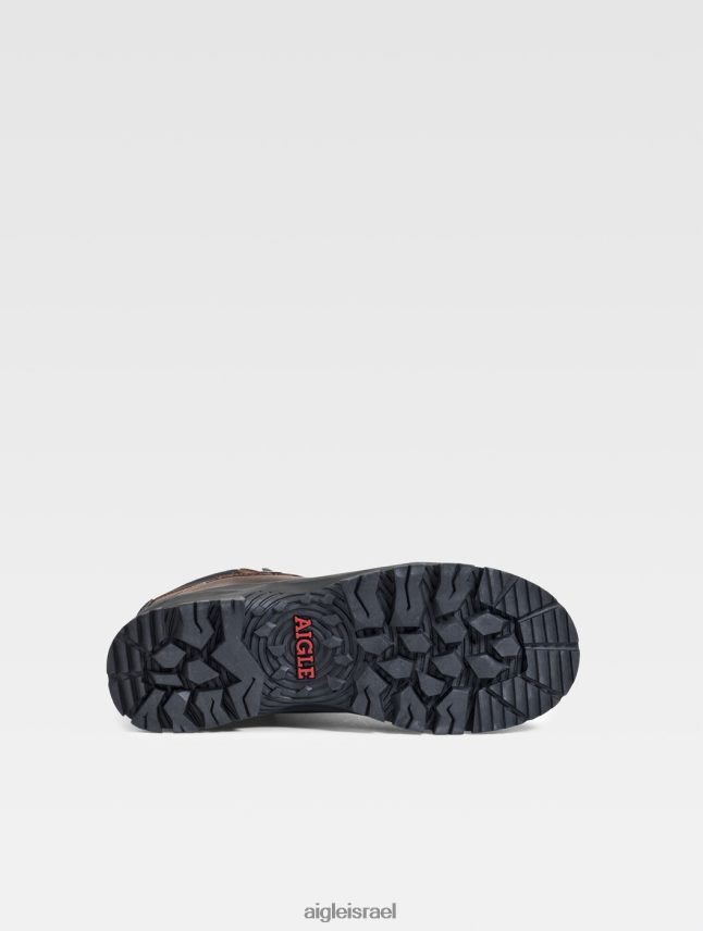 גברים חום כהה Aigle מגף עור mtd עמיד למים ונושם מגפיים 8V6ZVZ319