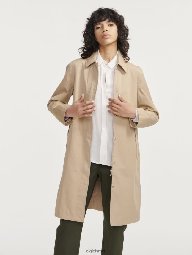 נשים אוסייר Aigle פארקה עם קפוצ'ון ארוך mtd בגדים 8V6ZVZ462