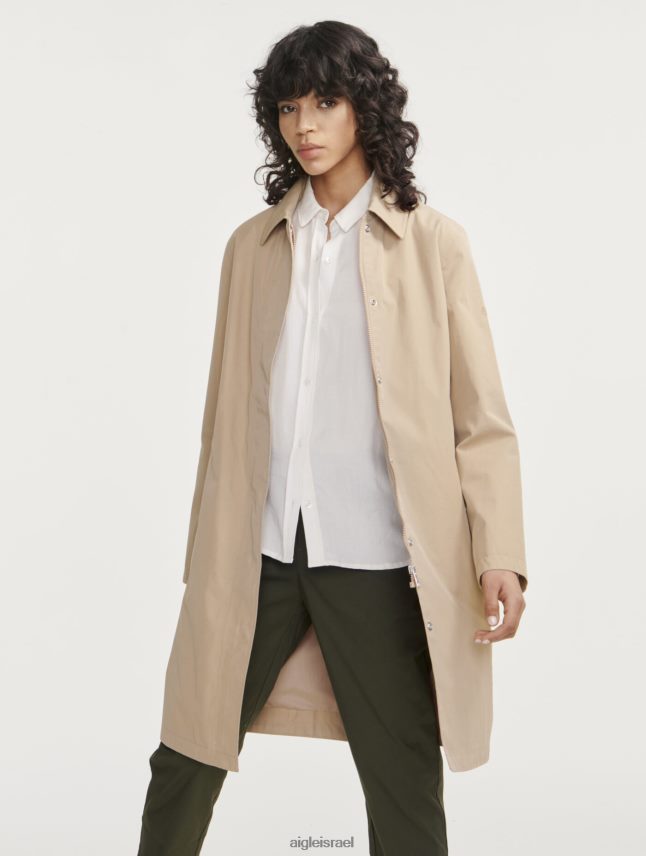 נשים אוסייר Aigle פארקה עם קפוצ'ון ארוך mtd בגדים 8V6ZVZ462