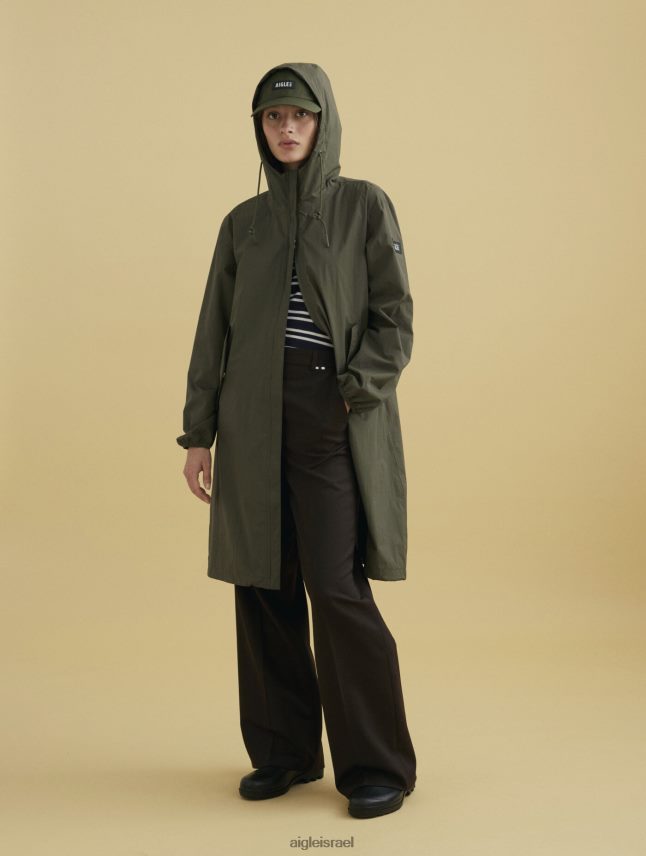 נשים אבוקאט Aigle מכסה מנוע ארוך mtd פארקה בגדים 8V6ZVZ475