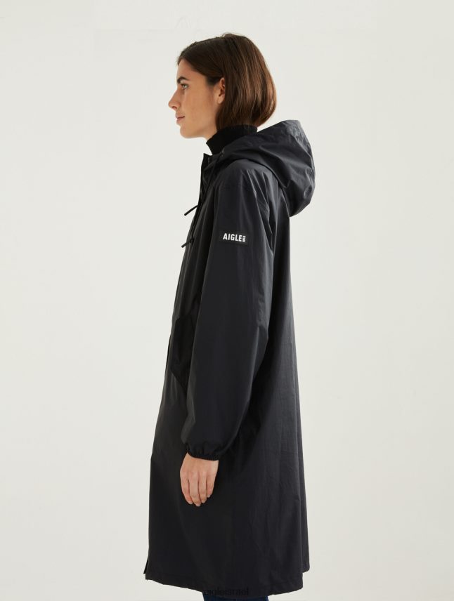 נשים נואר Aigle מכסה מנוע ארוך mtd פארקה בגדים 8V6ZVZ481