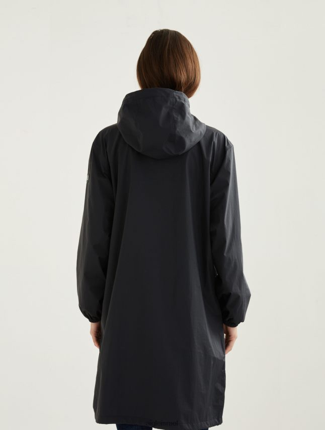 נשים נואר Aigle מכסה מנוע ארוך mtd פארקה בגדים 8V6ZVZ481