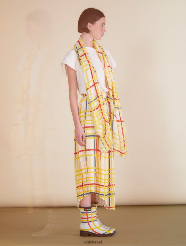 נשים מונדריאן Aigle x Centre Pompidou חצאית מרופדת בגדים 8V6ZVZ583