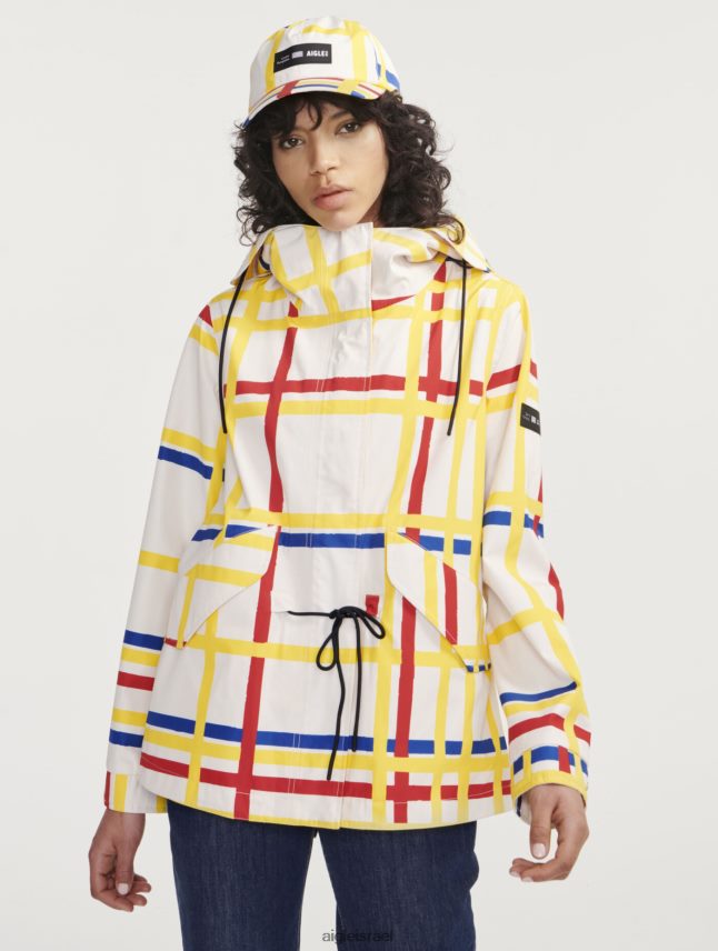 נשים מונדריאן Aigle x Centre Pompidou זנב דג עם ברדס קצר mtd בגדים 8V6ZVZ503